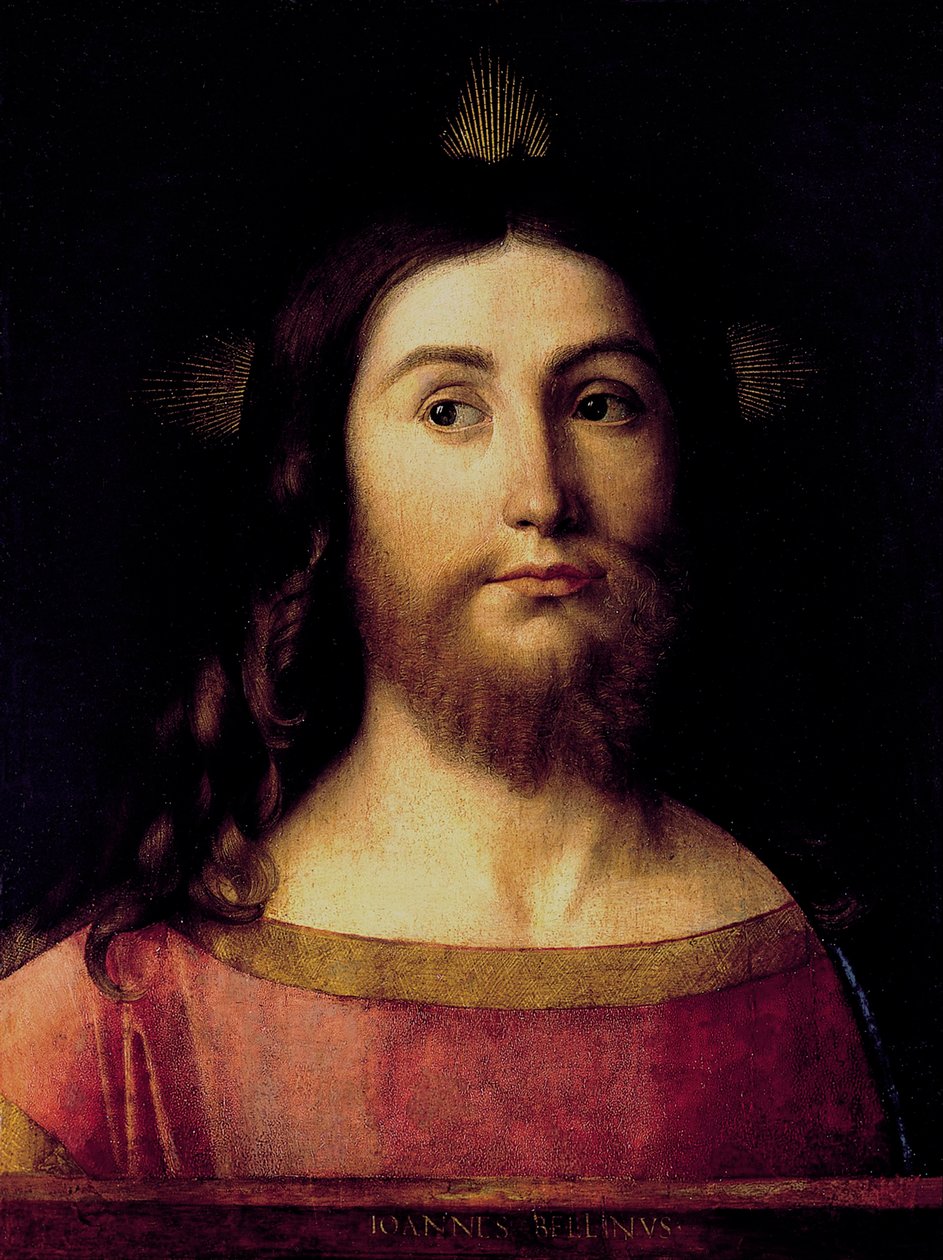Dünyanın Kurtarıcısı - Dünyanın Kurtarıcısı - Bellini, Giovanni (1430-1516) - yaklaşık 1502 - Ahşap üzerine yağlı boya - 44x33 - Real Academia de Bellas Artes de San Fernando, Madrid ©FineArtImages/Leemage by Giovanni Bellini