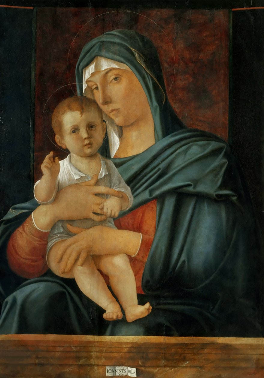 Bakire ve Çocuk, yaklaşık 1470-1475. by Giovanni Bellini