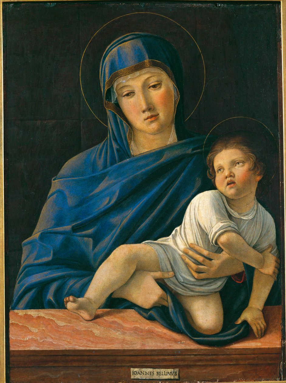 Bakire ve Çocuk (tuval üzerine resim) by Giovanni Bellini