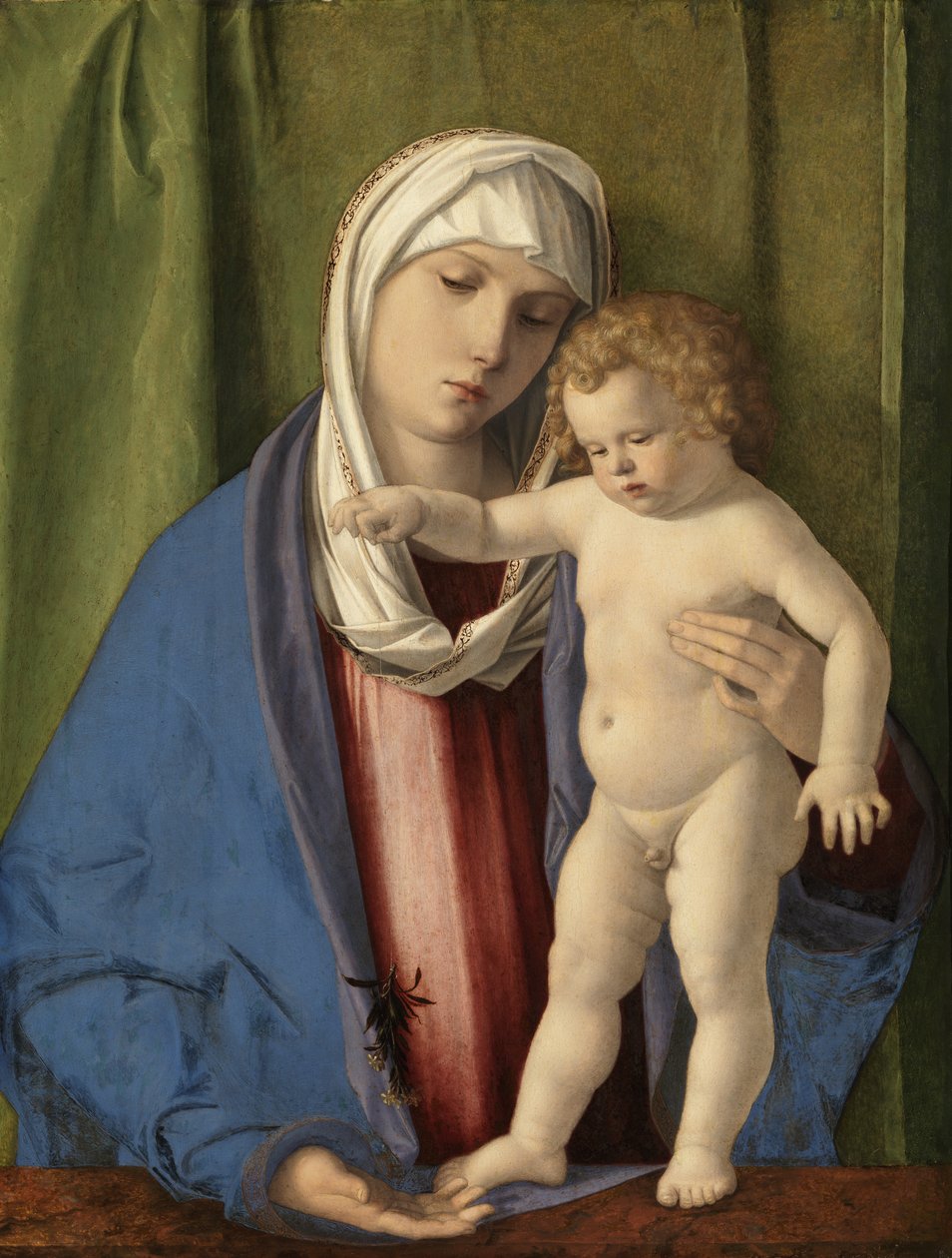 Bakire ve Çocuk, c.1488-90 (panel üzerine yağlı boya) by Giovanni Bellini