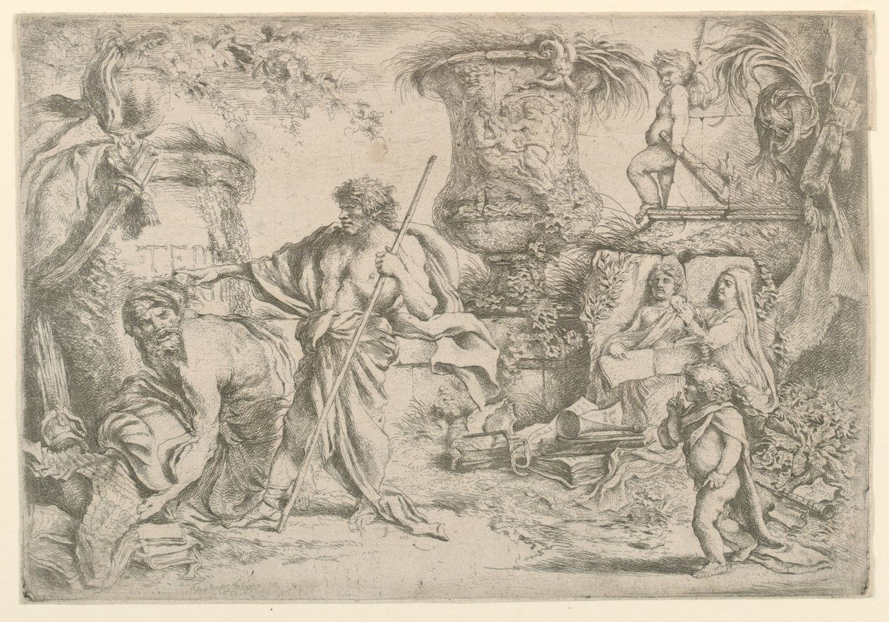 Geçicilik Alegorisi by Giovanni Benedetto Castiglione