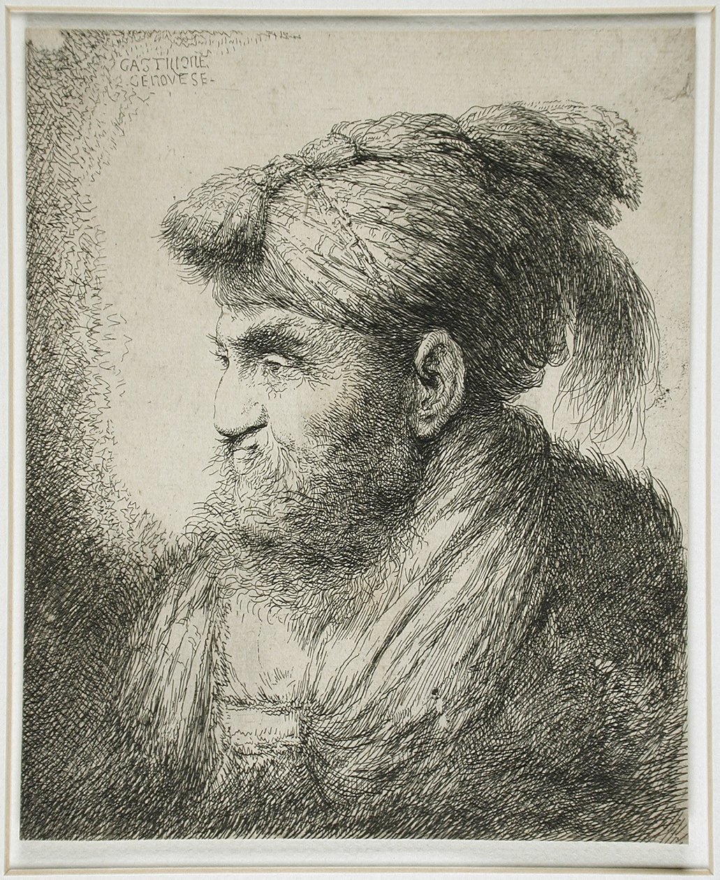 Sarıklı Sakallı Adam, 1647-51 by Giovanni Benedetto Castiglione