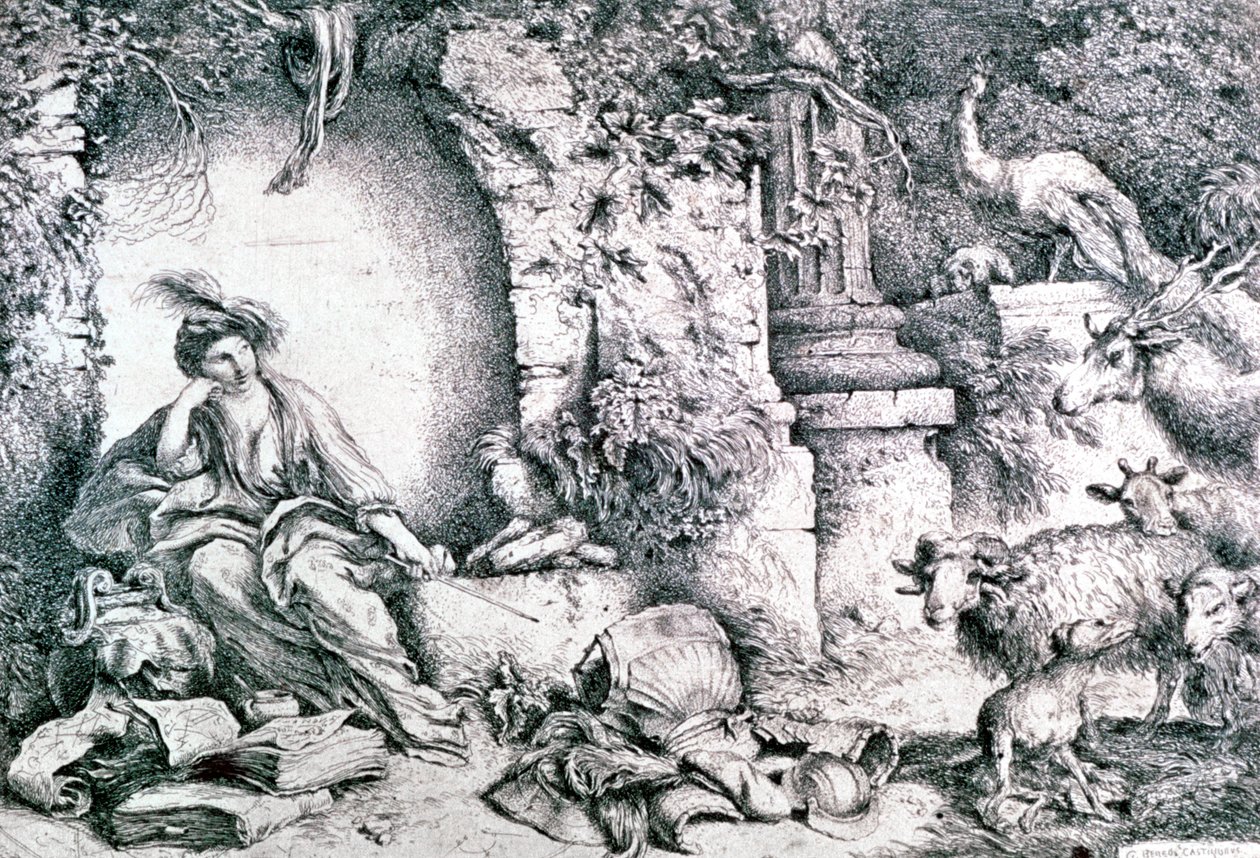 Circe Değişen Ulysses Erkekler, c1650 by Giovanni Benedetto Castiglione