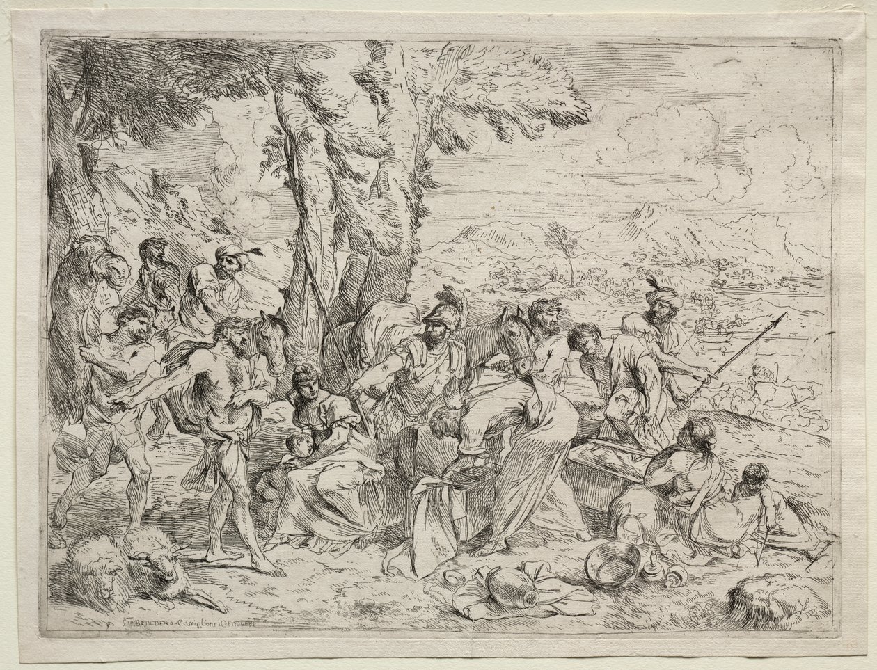 Laban, Rachel'ın Bagajında İdol Arıyor by Giovanni Benedetto Castiglione