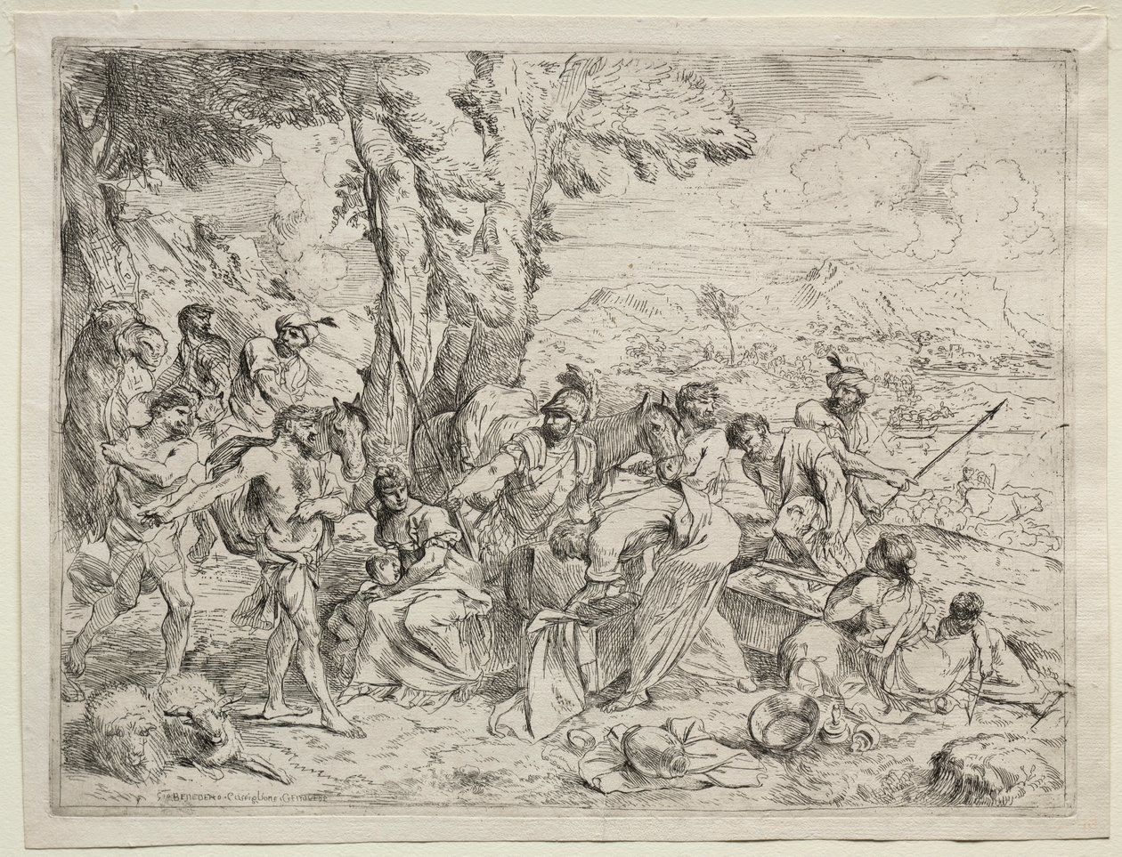 Laban Rachels Bagajında Putları Arıyor, c. 1635. by Giovanni Benedetto Castiglione