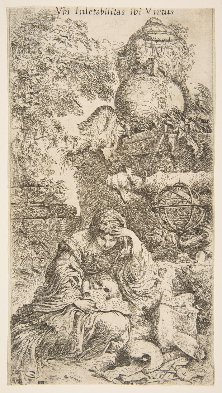 Melenkoli, yaklaşık 1645-1646. by Giovanni Benedetto Castiglione