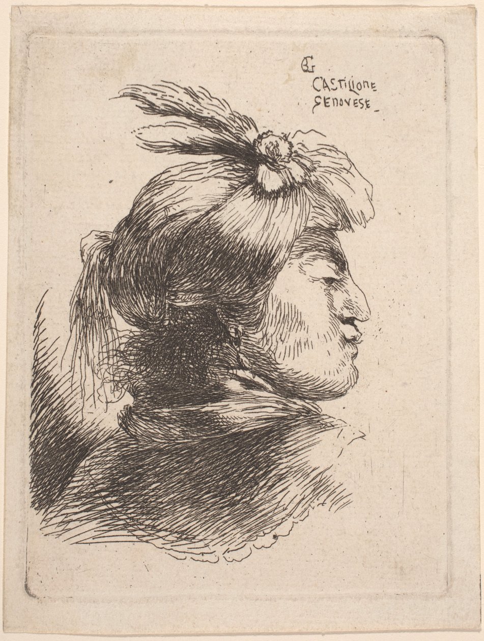 Küçük Oryantal Kafa by Giovanni Benedetto Castiglione
