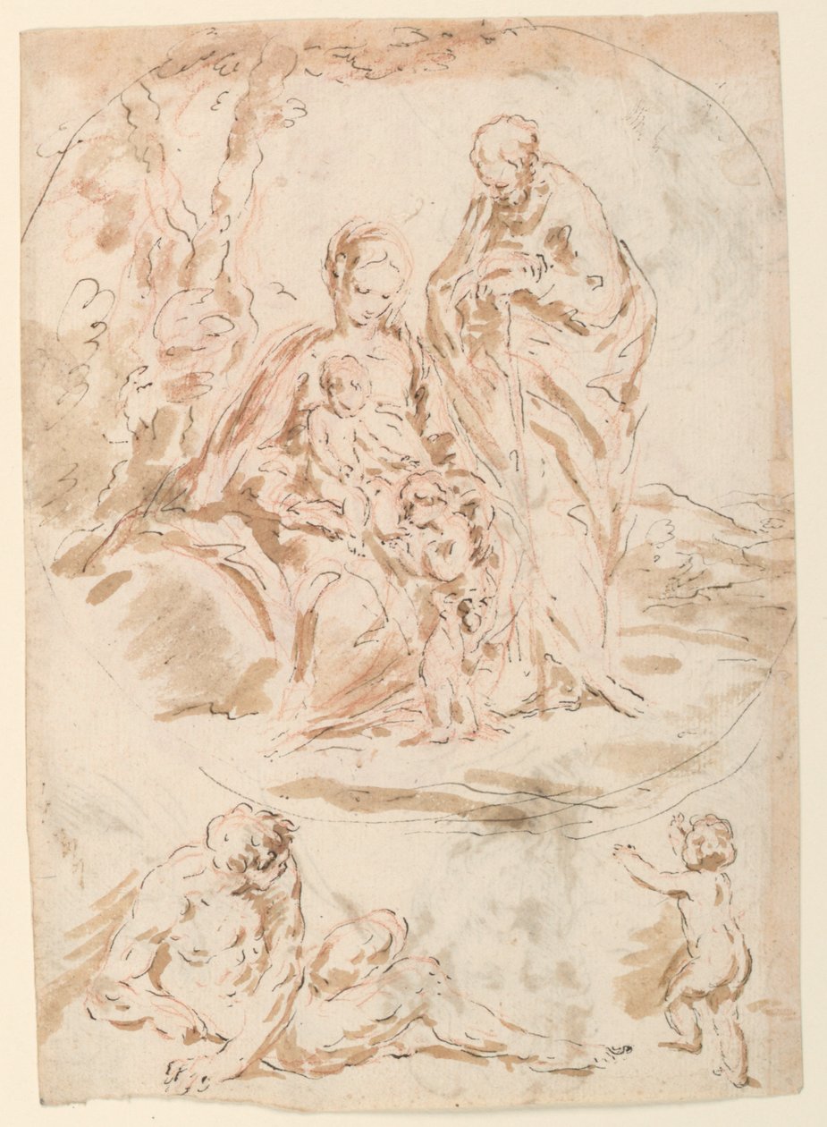 Kutsal Aile by Giovanni Benedetto Castiglione