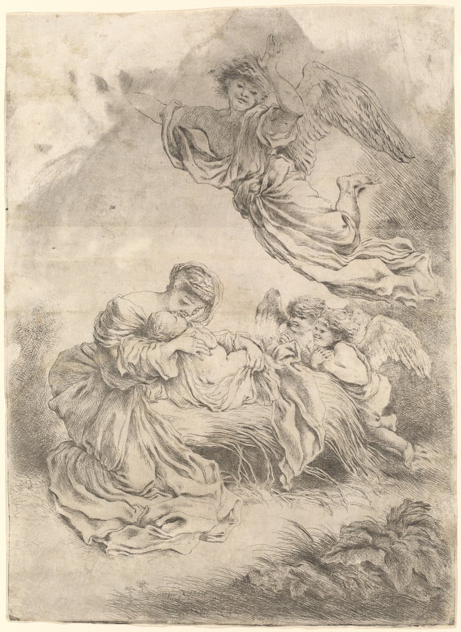 Madonna ve Çocuk by Giovanni Benedetto Castiglione