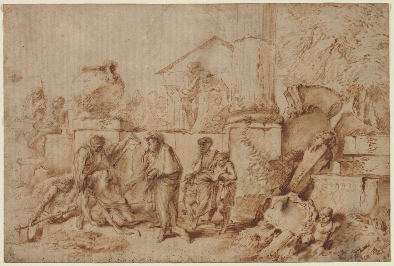 Tobit Ölüleri Gömerken, 1640