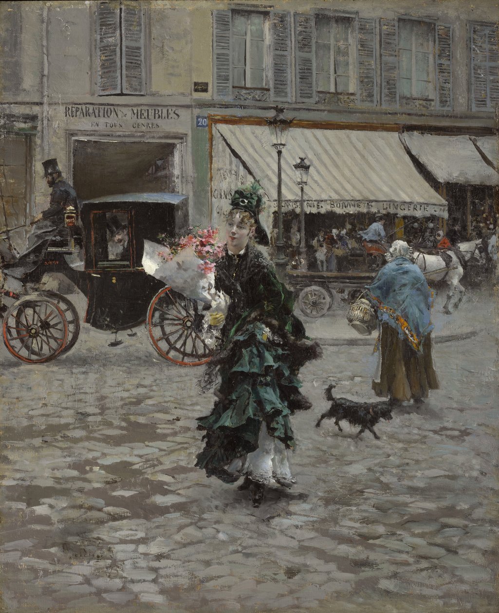 Caddeyi Geçmek, 1873-75 by Giovanni Boldini