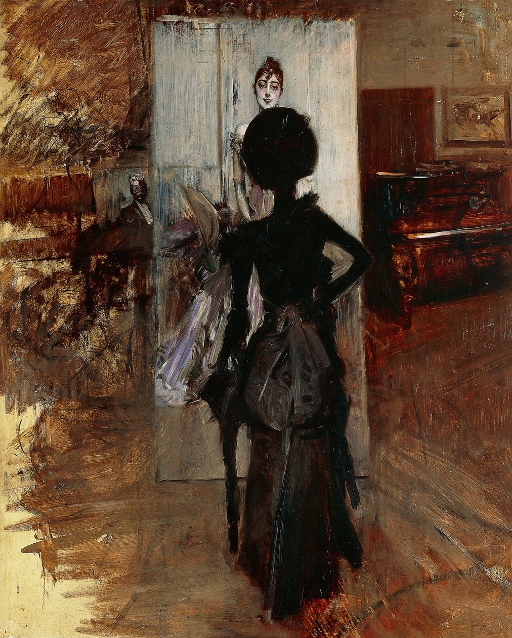 Giovanni Boldini (1842-1931) tarafından Beyaz Pastel