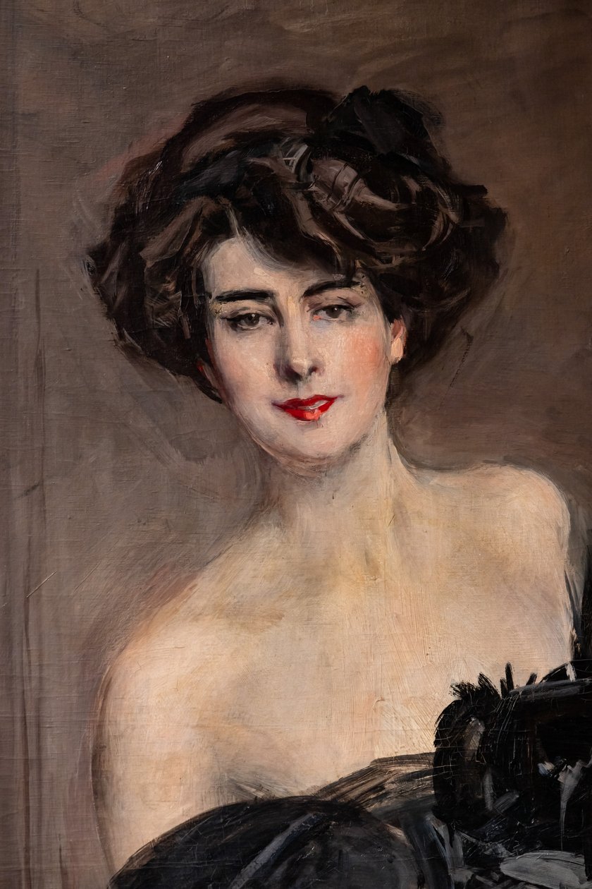 Matmazel de Nemidofft, detay by Giovanni Boldini