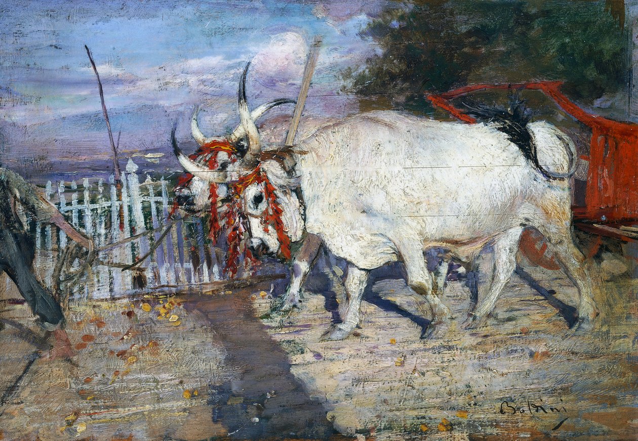 öküz arabası by Giovanni Boldini