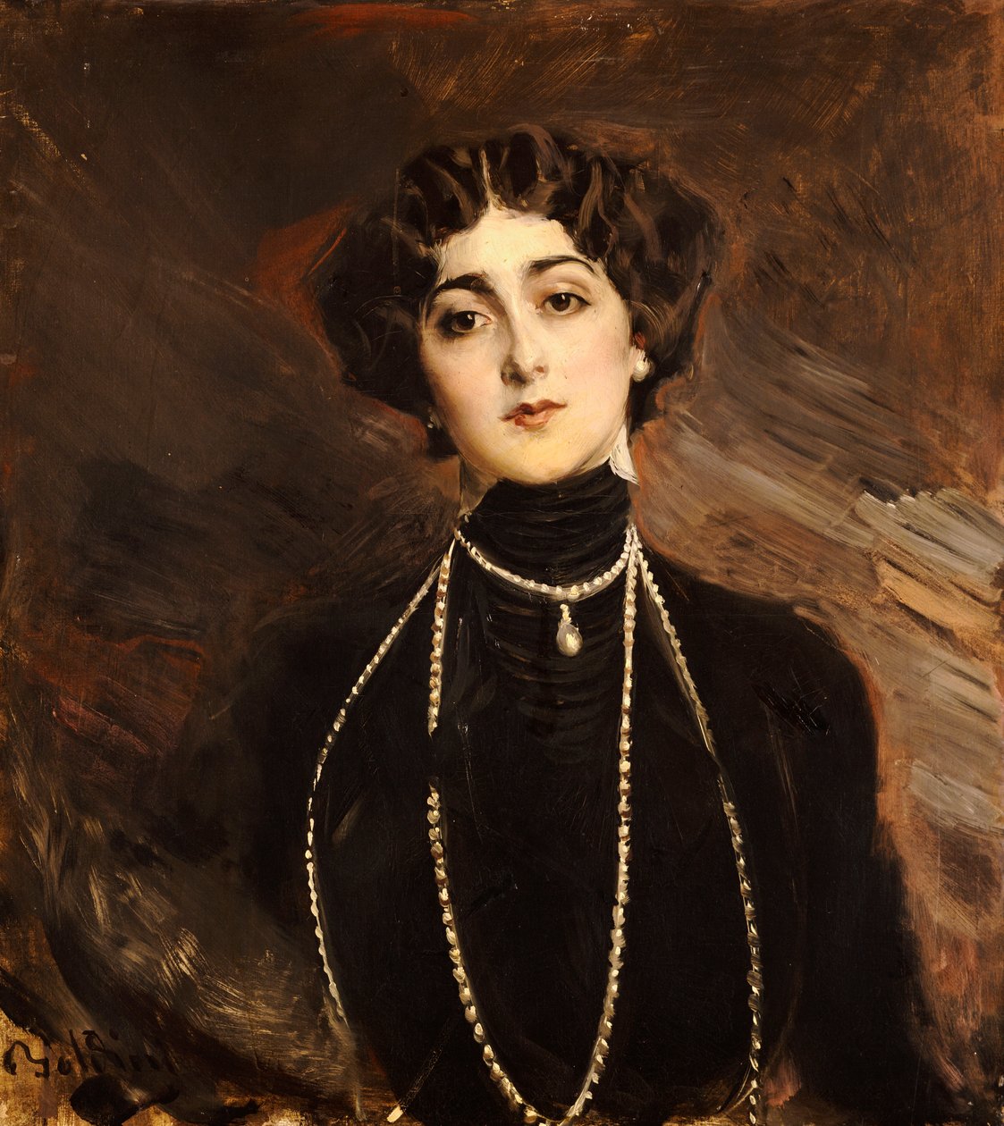 Lina Cavalieri'nin portresi, 1901 dolayları by Giovanni Boldini