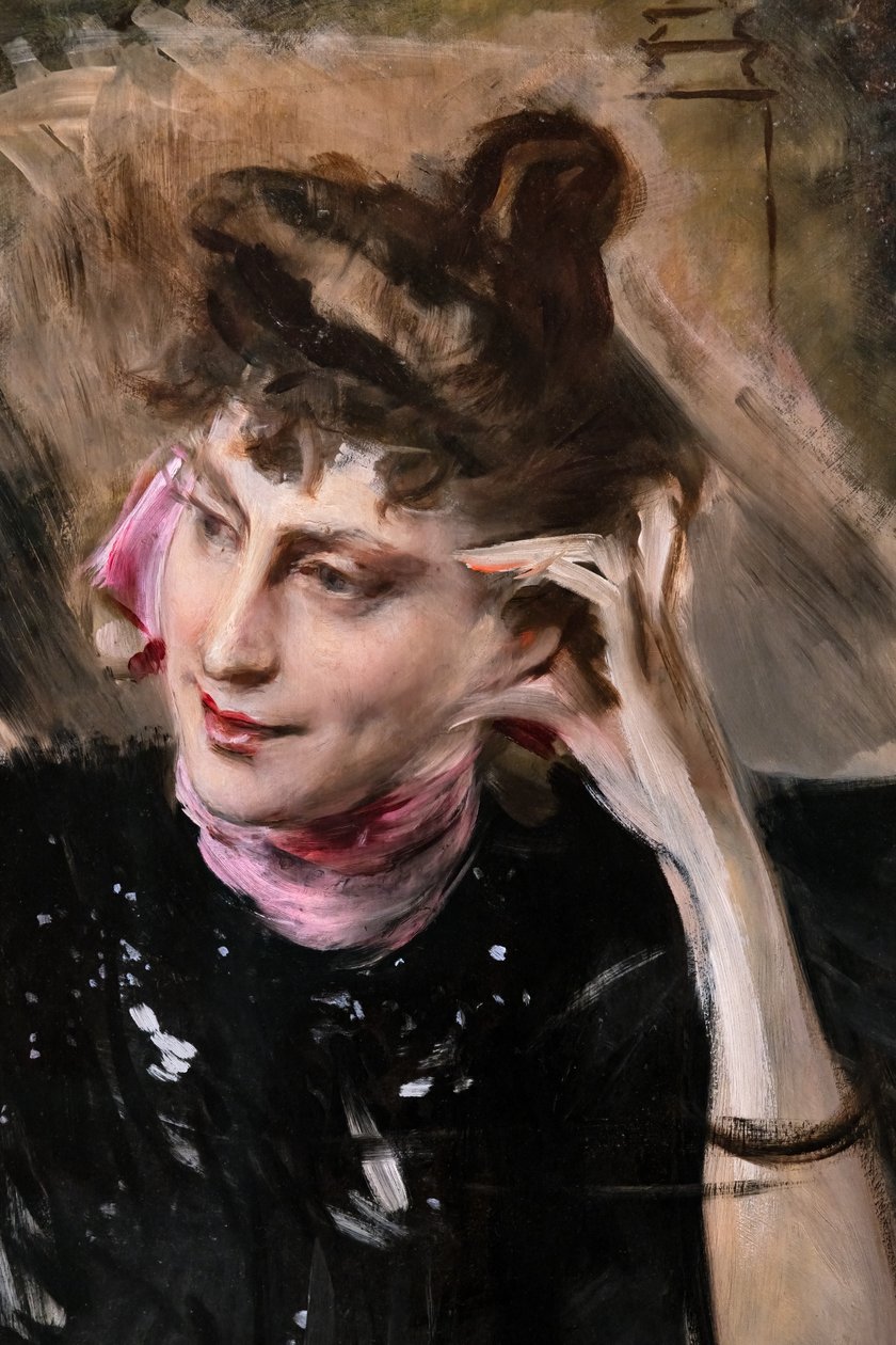 Madame Veil Picard'ın Portresi, detay by Giovanni Boldini