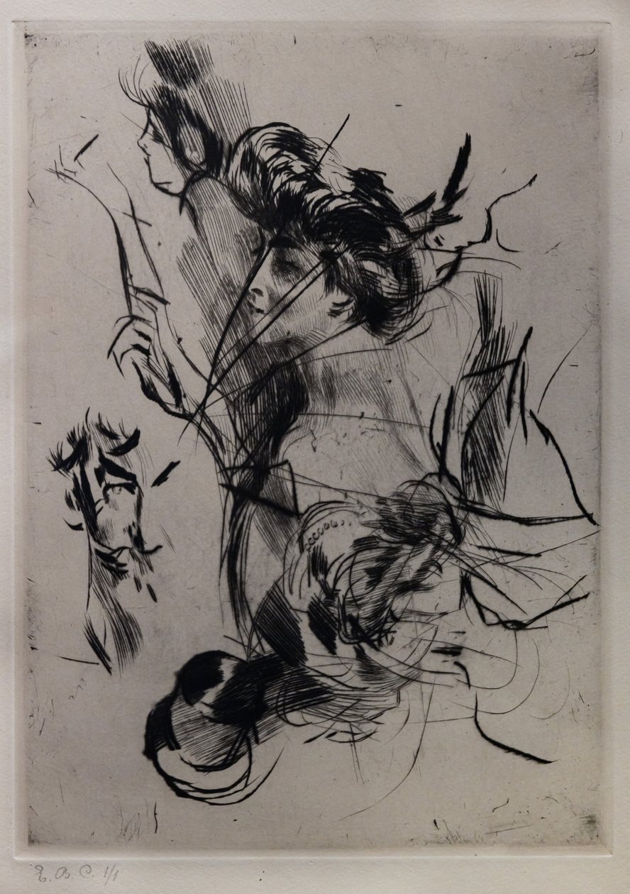 Rakamlarla Genç Bir Kadının Portresi by Giovanni Boldini
