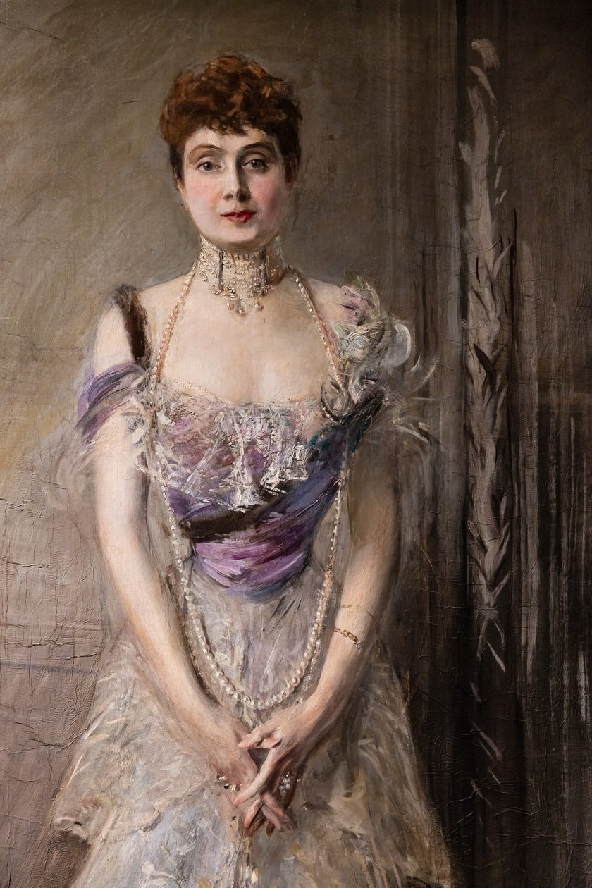 İspanya Prensesi Eulalia, detay by Giovanni Boldini