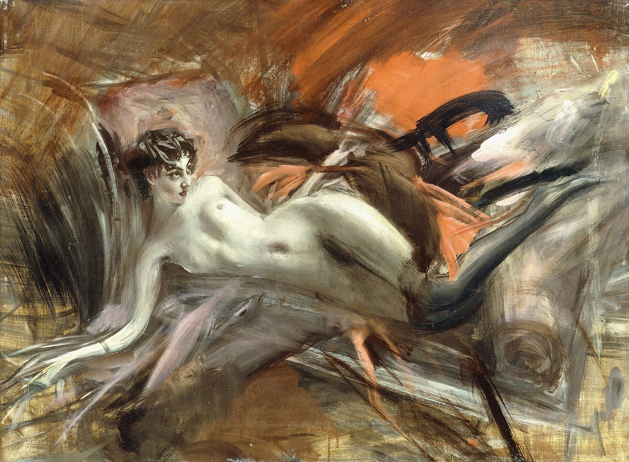 uzanmış Çıplak, by Giovanni Boldini