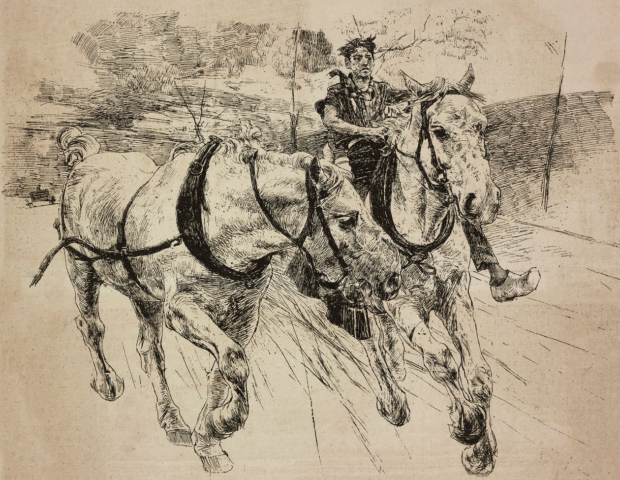 Takviye arabası atları, Giovanni Boldini