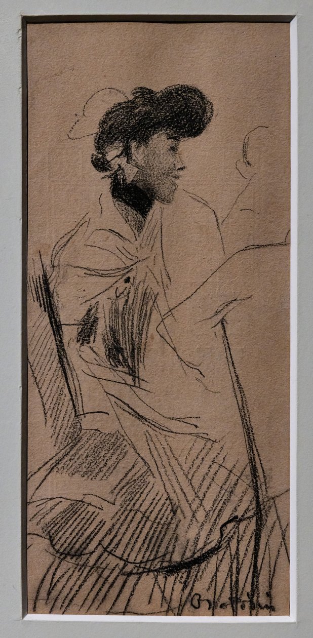 oturan zarif kadın by Giovanni Boldini