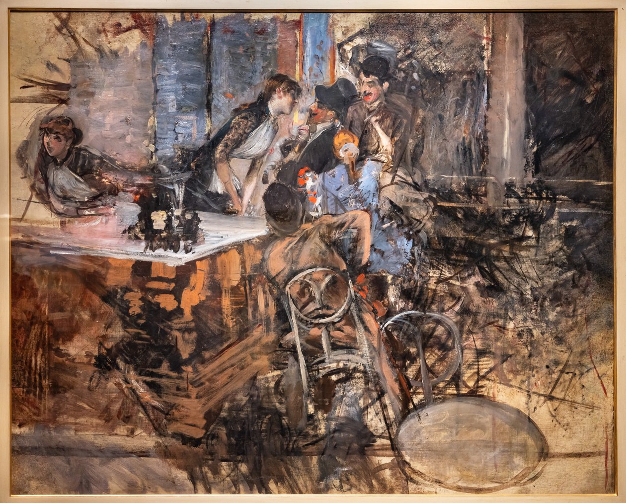 Folies Bergère'deki Bar by Giovanni Boldini