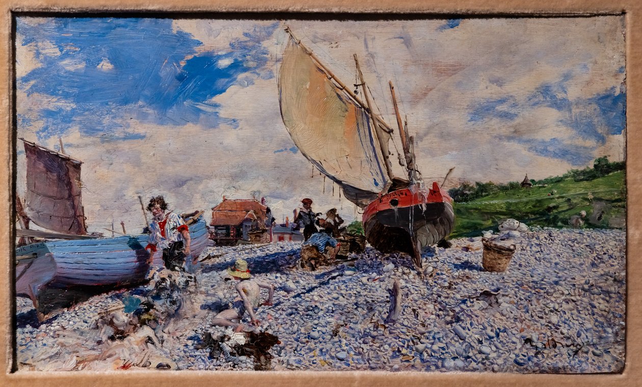 Etretat Plajı by Giovanni Boldini