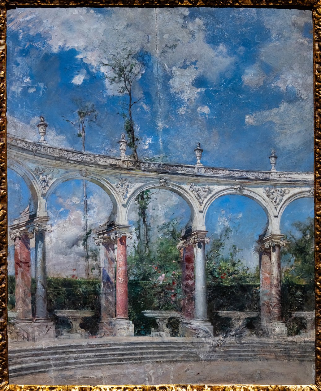 Versay'daki sütun dizisi by Giovanni Boldini