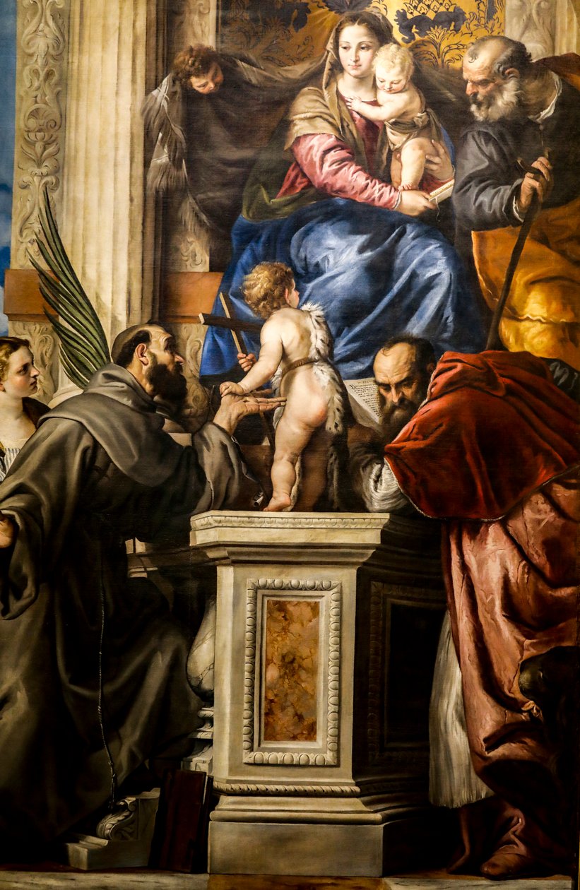 Azizler ile Madonna ve Çocuk by Giovanni Bonatti