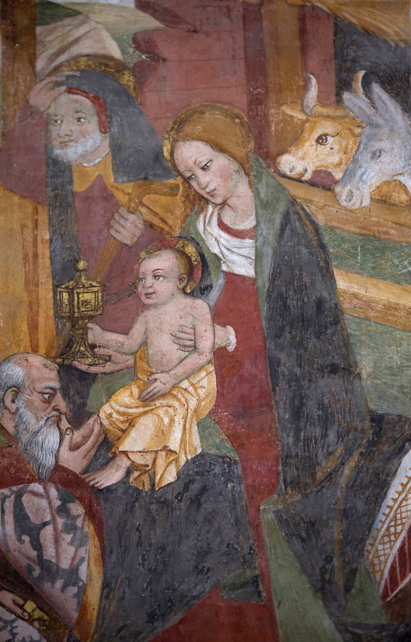 Üç Kralın Hayranlığı, c.1492 (3702450 detayı) by Giovanni Canavesio
