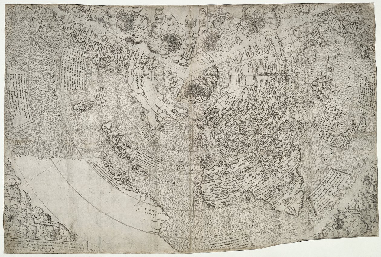 Dünya Haritası, Dünya küreseldir. by Giovanni Contarini
