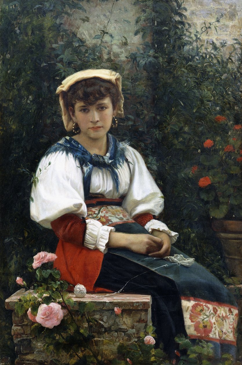 Bir Toskana Güzeli, 1874 by Giovanni Costa