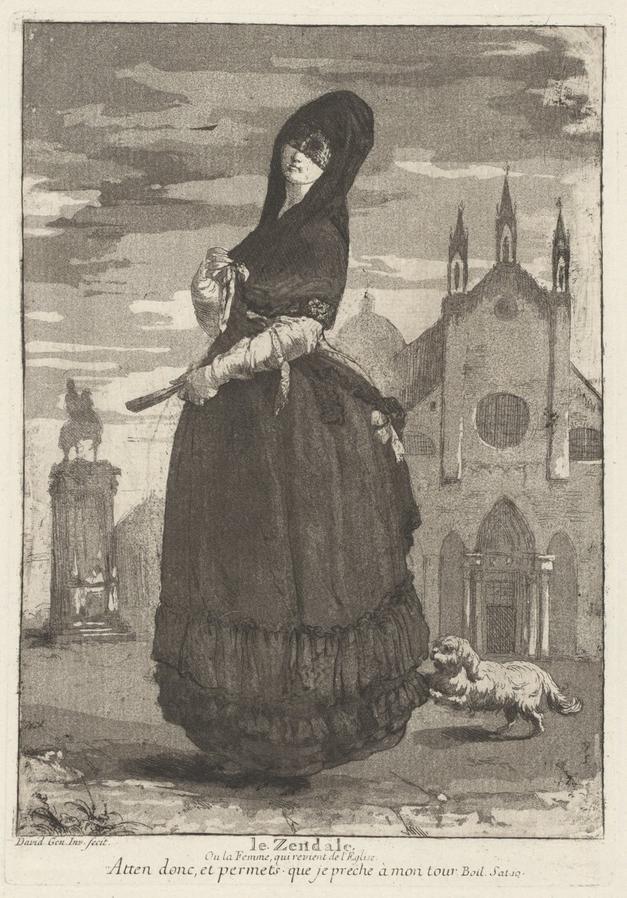 Le Zendale (Kapşonlu Kadın veya Kiliseden Dönen Kadın) by Giovanni David