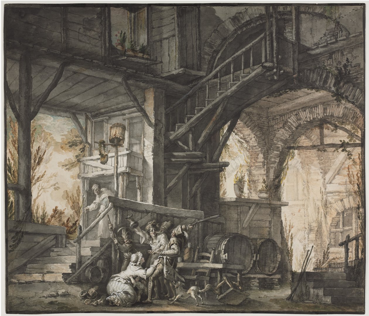Tiyatro Sahnesi, c. 1775-1776. by Giovanni David