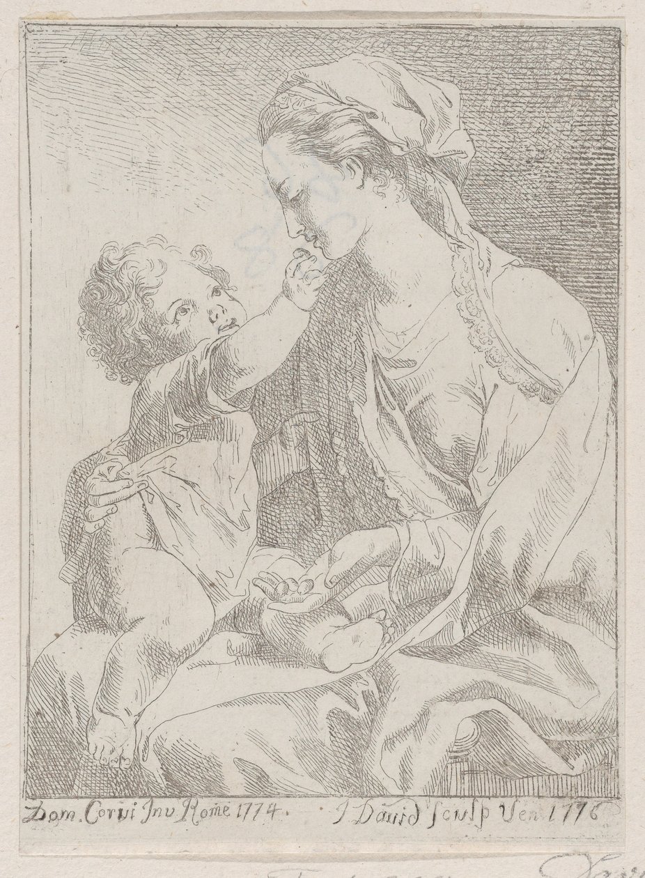 Bakire ve Çocuk, 1776. by Giovanni David