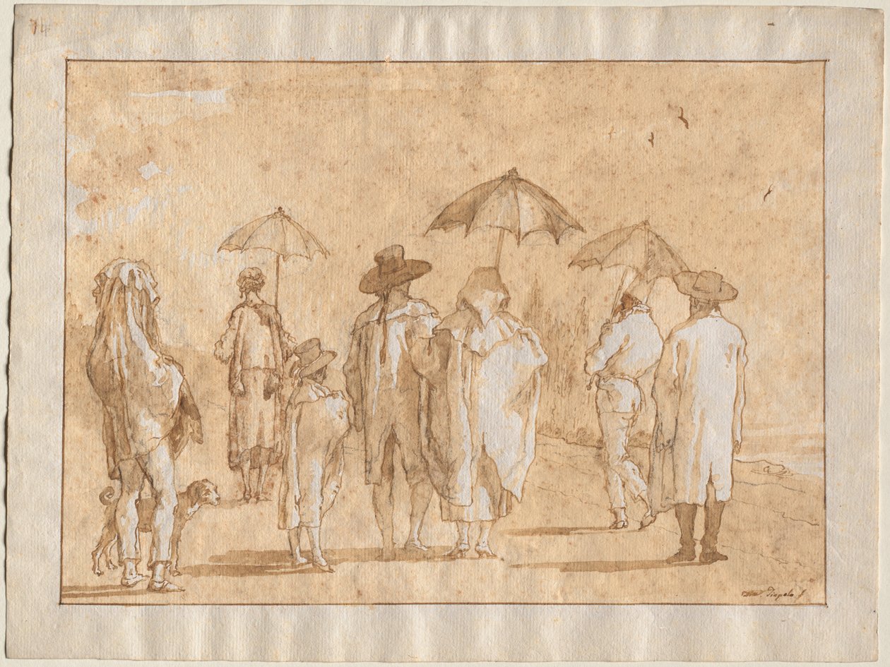 Bahar Duşu by Giovanni Domenico Tiepolo