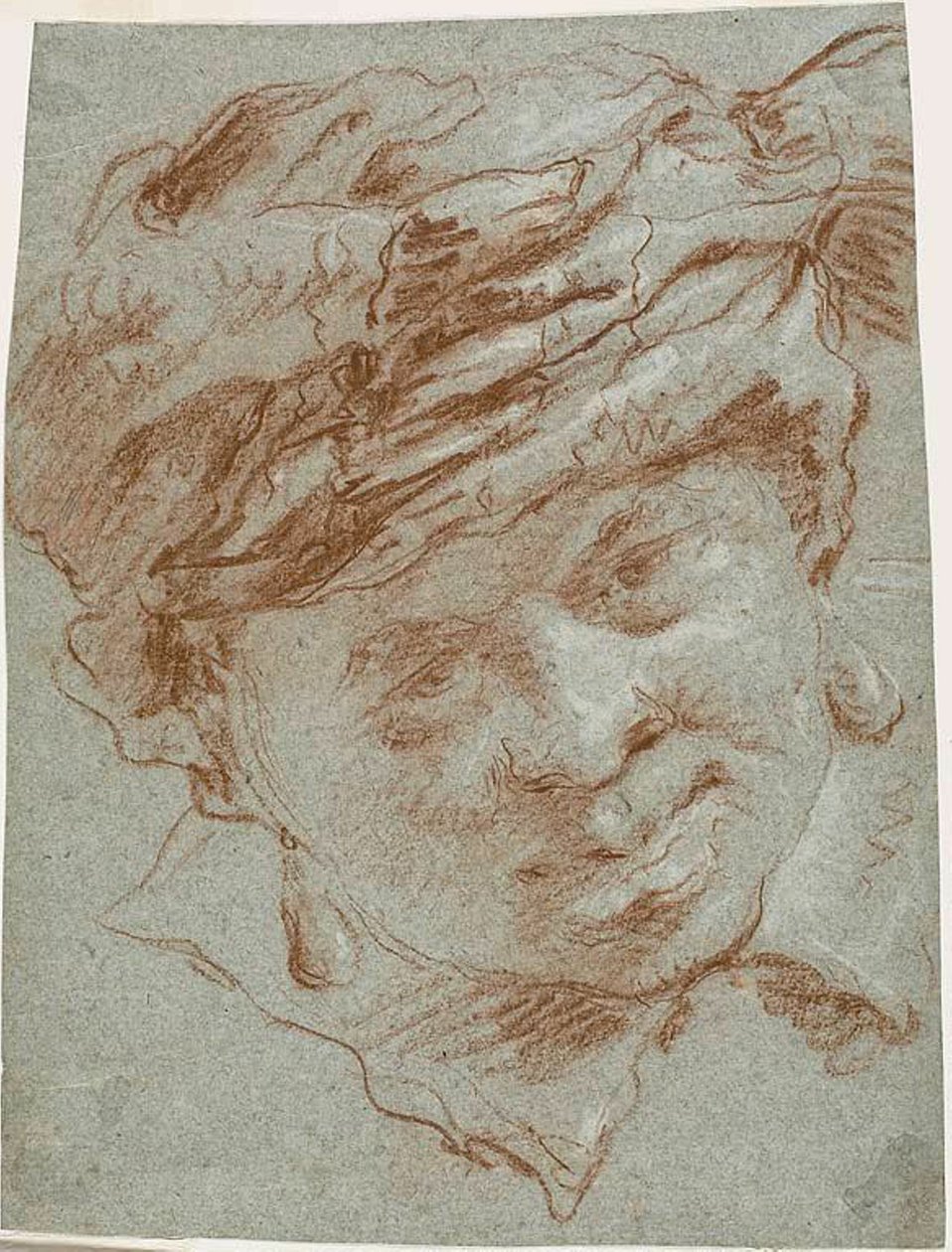 Sarıklı Bir Çocuğun Başı by Giovanni Domenico Tiepolo