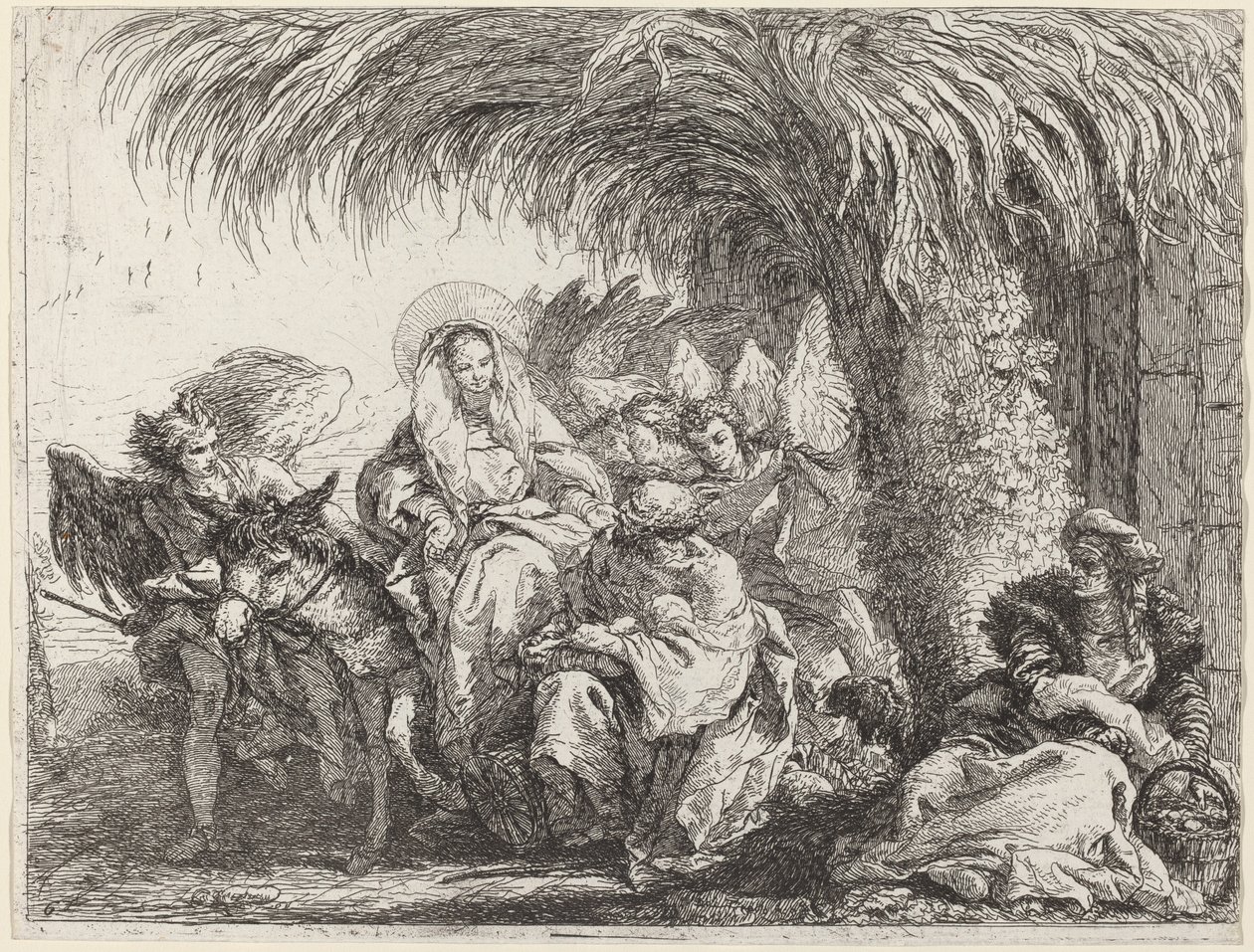 Joseph, Eşeğin Üzerinde Meryem