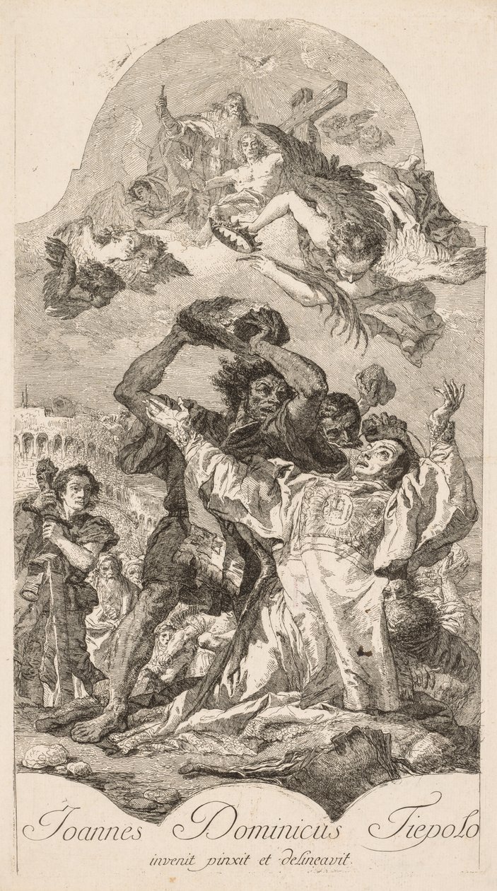 Aziz Stephen Şehitliği by Giovanni Domenico Tiepolo