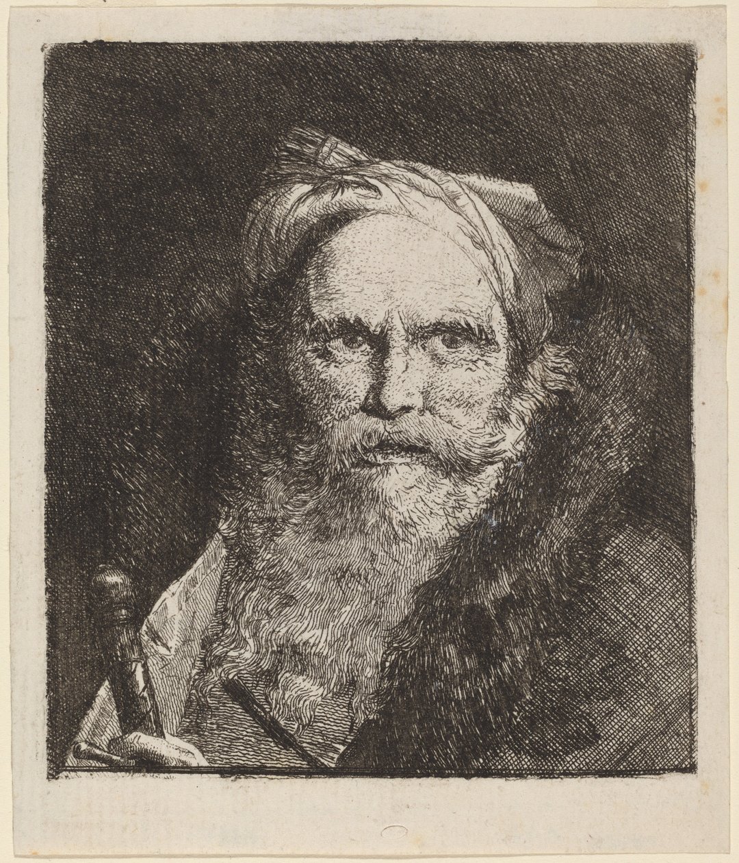 Kılıçlı Yaşlı Adam by Giovanni Domenico Tiepolo