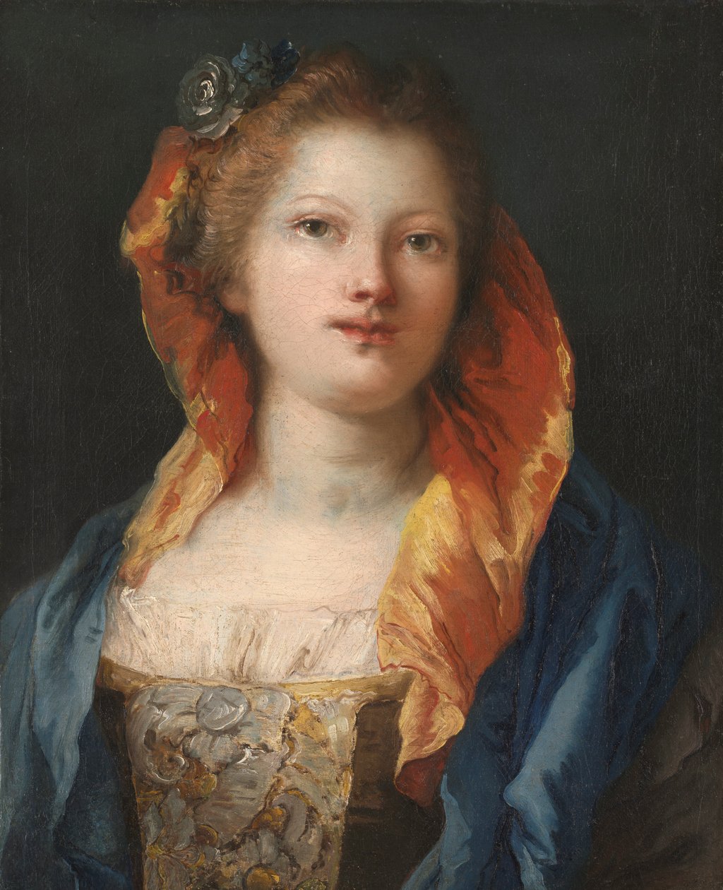 Bir Kadının Portresi, 1762-1770. by Giovanni Domenico Tiepolo