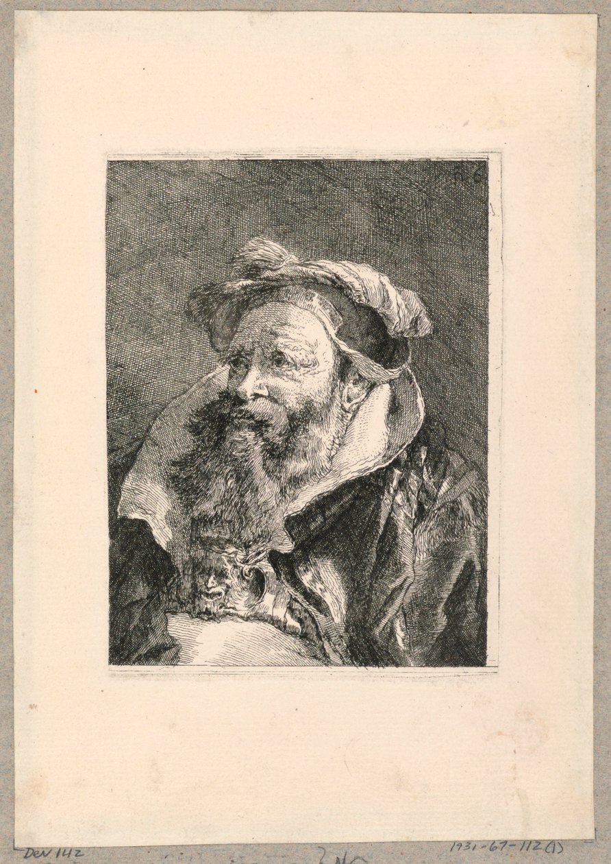 kafaların toplanması by Giovanni Domenico Tiepolo