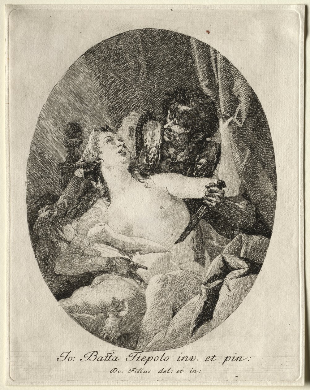 Tarquin ve Lucretia by Giovanni Domenico Tiepolo