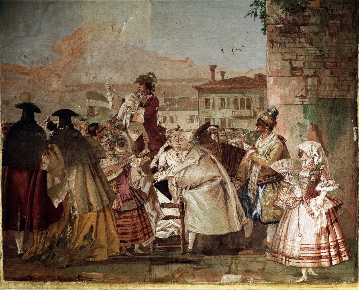 Şarlatan (Karnaval Salonundaki Fresk by Giovanni Domenico Tiepolo