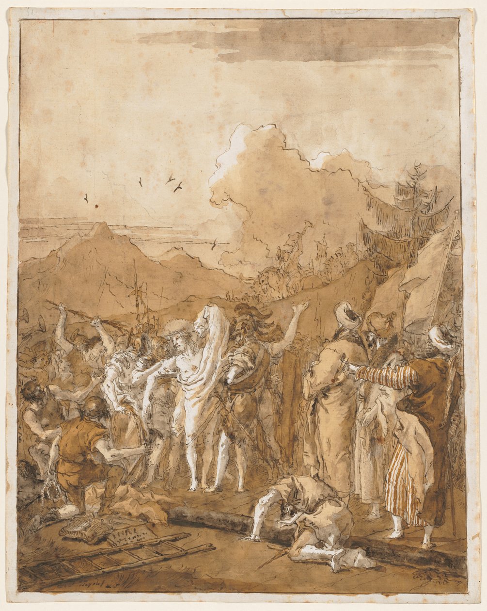 Mesih'in Soyunması by Giovanni Domenico Tiepolo