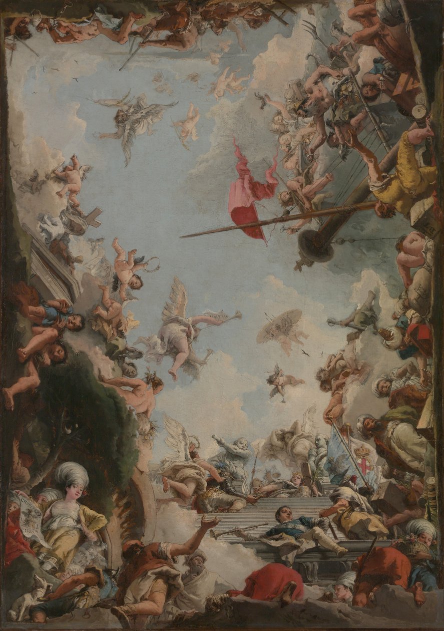 Giustiniani Ailesinin Yüceltilmesi, 1783. by Giovanni Domenico Tiepolo