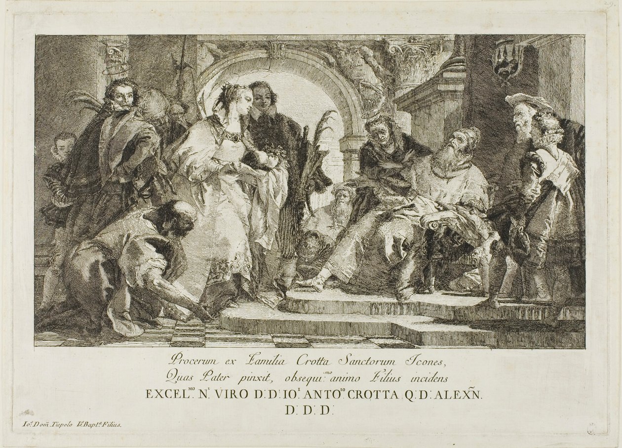 Crotta Ailesinin Koruyucu Azizleri by Giovanni Domenico Tiepolo