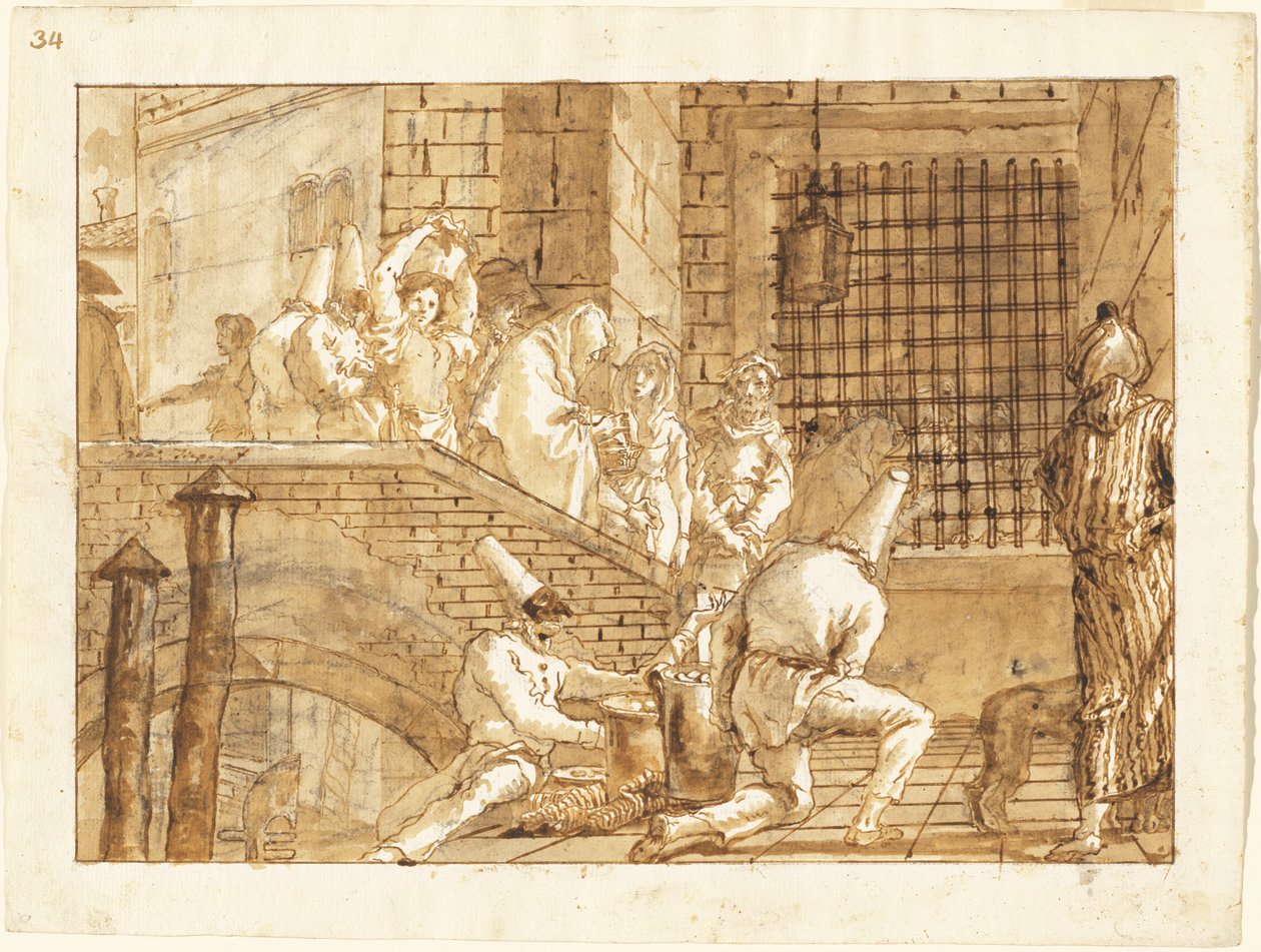 Hapishane Ziyareti by Giovanni Domenico Tiepolo