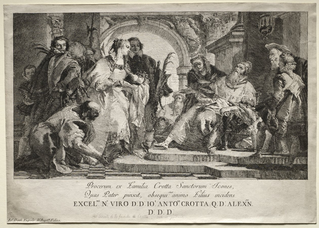 Crotta Ailesinin Azizleri by Giovanni Domenico Tiepolo