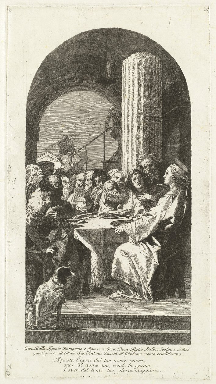 Son Akşam Yemeği by Giovanni Domenico Tiepolo after Giovanni Battista Tiepolo